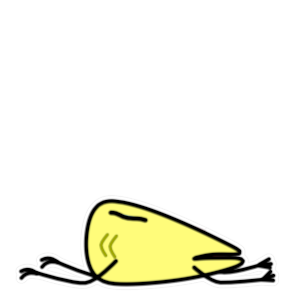 Silly Yellow Guy sticker