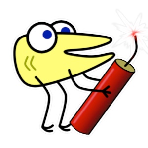 Silly Yellow Guy sticker